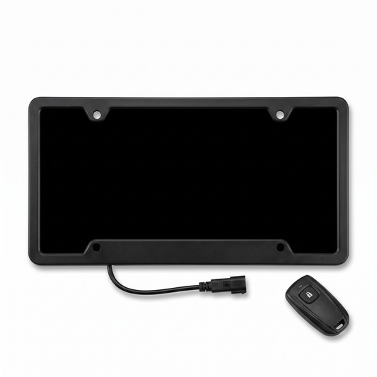 Remote License Plate Cover